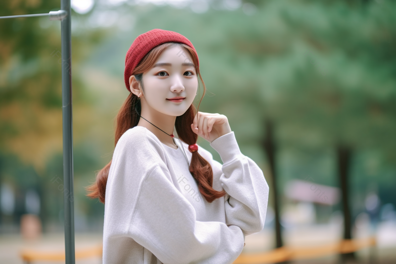 年轻大学生微笑的女孩清新青春摄影图,高清,摄影图,摄影图片,图片大全,摄影图免费下载